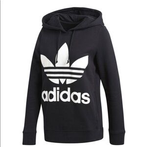 ADIDAS hoodie in black..womens M runs like S